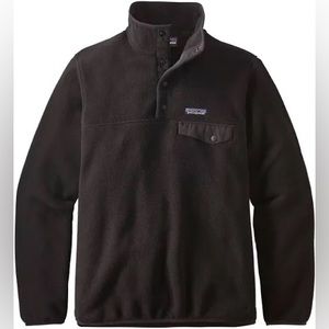 Women’s Patagonia Lightweight Synchilla Snap-T Fleece Pullover | Large | Black